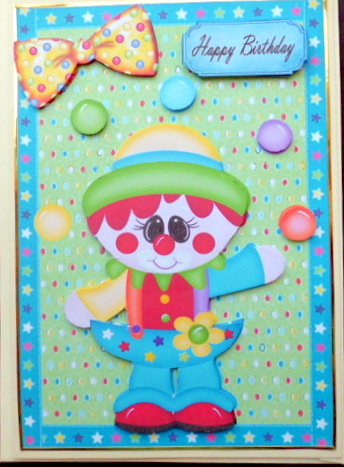 Funny Juggling Clown by Mary Murphy