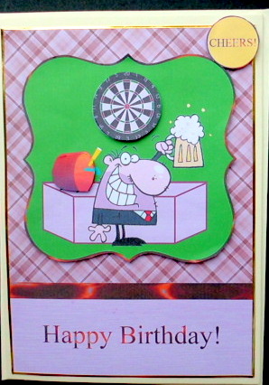 Cheers - Beer Themed Card by Mary Murphy