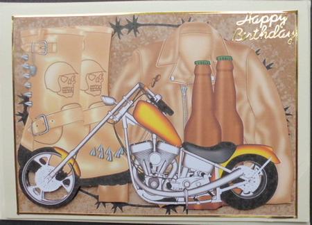 Motorbike, Jacket, Boots and Beer by Mary Murphy