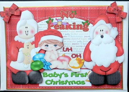 Babys 1st Christmas with Santa and Mrs Clause by Mary Murphy