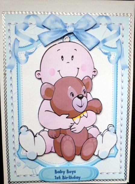 Happy 1st Birthday Little Boy by Mary Murphy