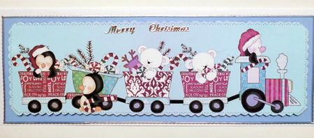 Penguin Train 4 by Mary Murphy