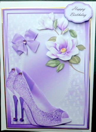 Lovely Lilac Shoe's with Lilac Flowers by Mary Murphy