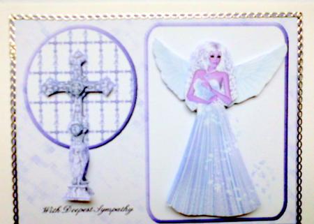 Looking Over Them White Card Front by Mary Murphy