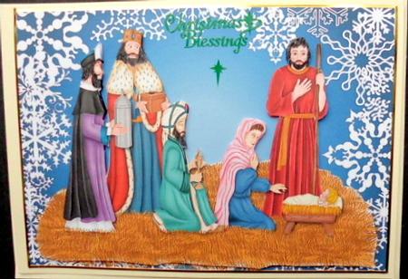 Nativity with Baby Jesus by Mary Murphy