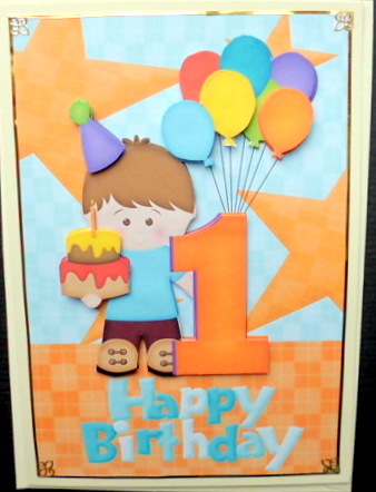Happy 1st Birthday Boy by Mary Murphy