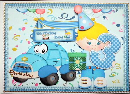 Happy 3rd Birthday ( Boy ) by Mary Murphy