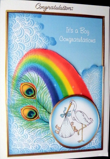 Baby Boy Rainbow by Mary Murphy