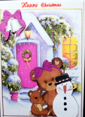 Christmas Snowman & Friends in Th Snow by Mary Murphy
