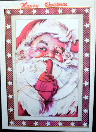 Slinking Santa Circle Pyramid by Mary Murphy