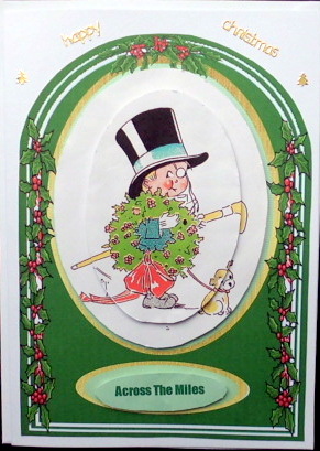 Christmas Greetings Old Topper by Mary Murphy