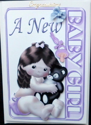 Baby Girl and Her Cuddly Toy with Dummy by Mary Murphy