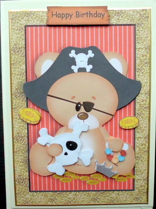 Pirate Bear with His Loot! by Mary Murphy