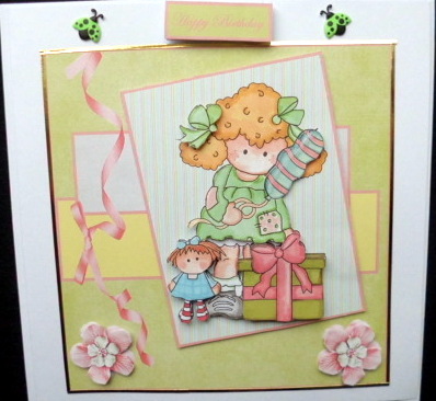 Lulu's Birthday Card and Topper by Mary Murphy