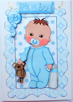 It's a Cute Little Boy with His Teddy by Mary Murphy
