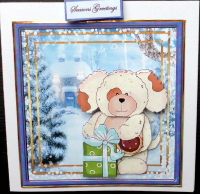 Cute Teddy Bear with Gift Card Front by Mary Murphy