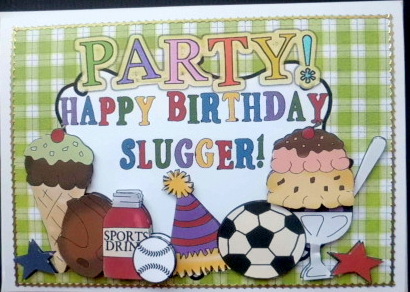 Happy Birthday Sport Slugger by Mary Murphy