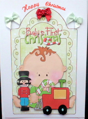 Babys First Chistmas with Toys on a Tag by Mary Murphy