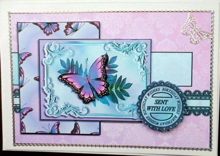 Purple Butterfly Sketch by Mary Murphy