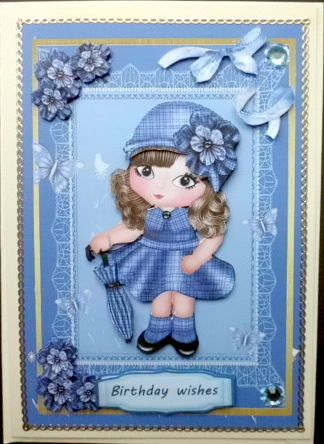 Little Miss Blue Girl by Mary Murphy