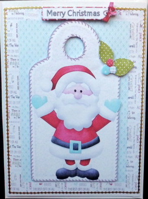 Jolly Fat Santa by Mary Murphy