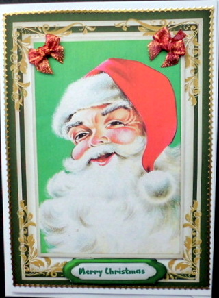 Lovely Cheerful Santa by Mary Murphy