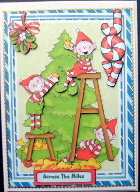 The Elves Decorating the Christmas Tree  by Mary Murphy