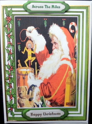 Santa Having a Play with the Toys  by Mary Murphy