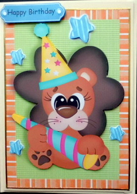 Lion All Ready for the Party by Mary Murphy
