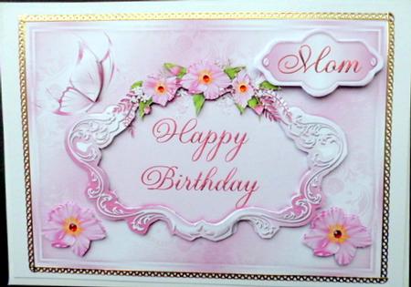 A5 Happy Birthday in Pink by Mary Murphy