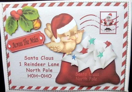Across the Miles Letter to Santa with Robin by Mary Murphy