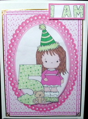Party Girl - 5 Years Old by Mary Murphy