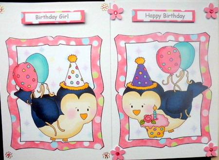 Cute Birthday Bird Toppers by Mary Murphy