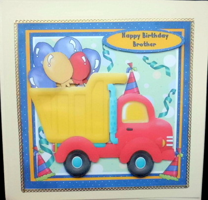 Lovely Birthday Dunper Full of Balloons by Mary Murphy