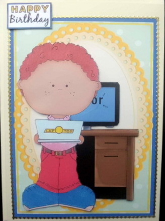 Lap Top Kid 1 by Mary Murphy