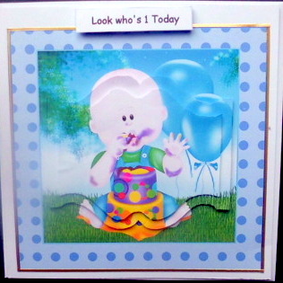 Baby Cake Boy Birthday by Mary Murphy
