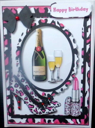 Lovely Hot Pink Shoes , Makeup and Bubbly  by Mary Murphy