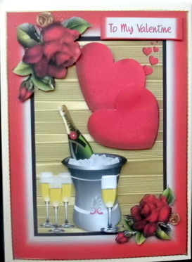 Bucket of Bubbly and Roses  by Mary Murphy
