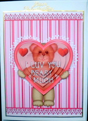 I Love You Beary Much Pyramid Heart by Mary Murphy