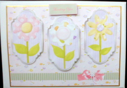 Spring Flowers Panel Card and Toppers by Mary Murphy