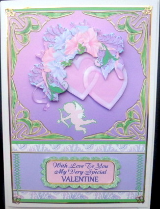 Pretty Pink & Lilac Valentine by Mary Murphy