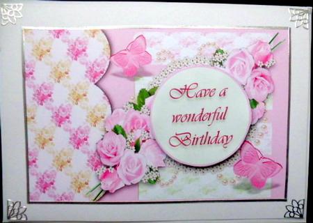 Pink Rose Birthday by Mary Murphy