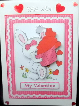 Bunny Be My Valentine in Four Languages by Mary Murphy