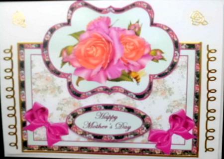 Lilac and Peach Roses Over the Edge by Mary Murphy