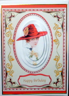 Beautiful Red Hat Lady by Mary Murphy