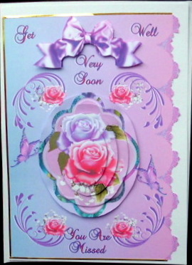 Get Well with Roses by Mary Murphy