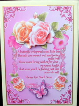 Get Well Rose Wishes by Mary Murphy