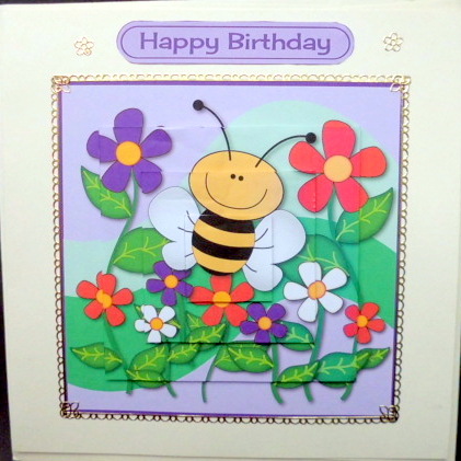 Flowers and Bee Topper by Mary Murphy