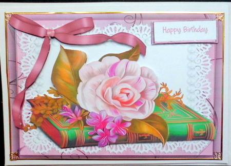 Lovely Vintage Book and Flowers by Mary Murphy