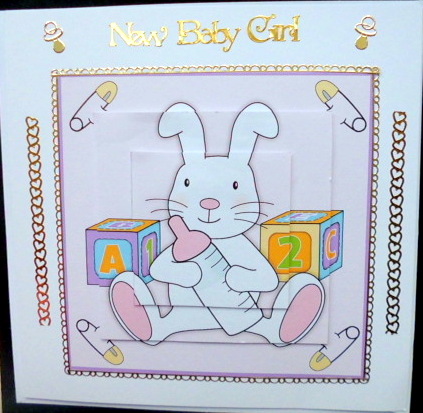 Cute Baby Bunny in Pink by Mary Murphy